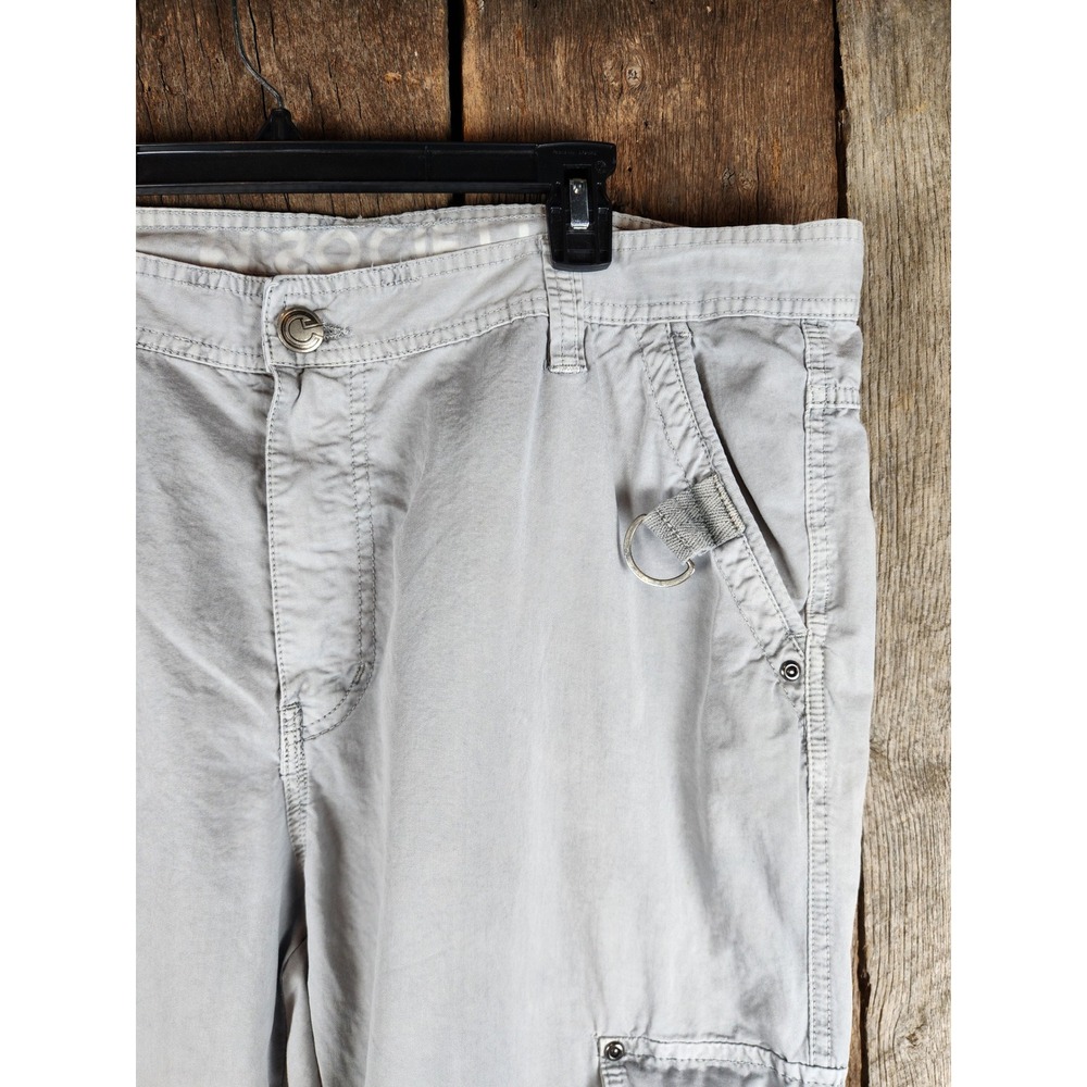 M.SOCIETY Mens Light Gray Cargo Pants Utility 38x34 - Picture 4 of 7